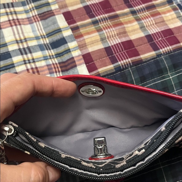 Coach Animal Print Wristlet with Red Trim - Picture 7 of 7